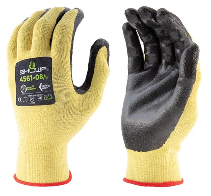 SHOWA 4561 KEVLAR ZORBIT PALM COATED - Cut Resistant Gloves